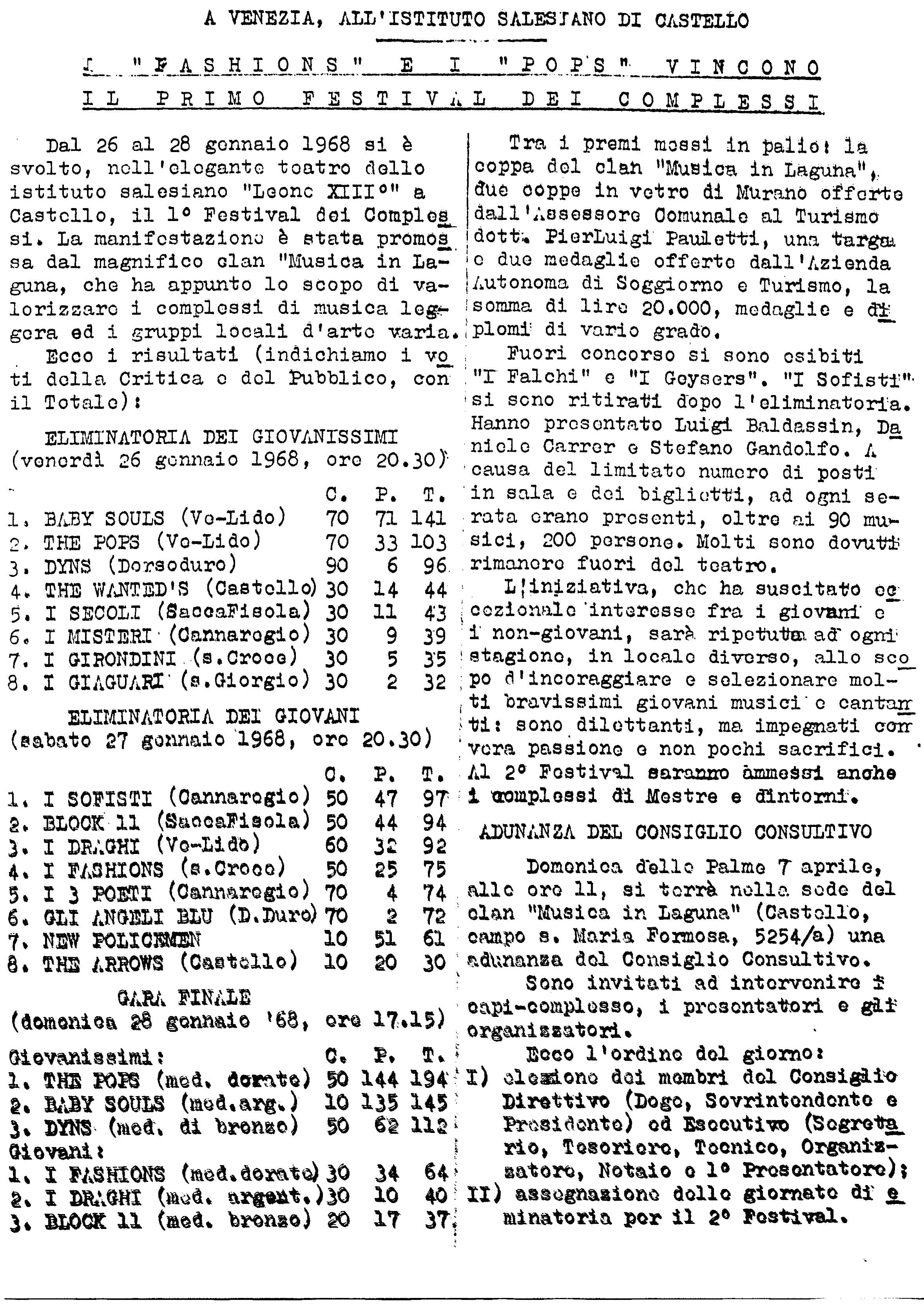 1966 - "THE POPS" MARINONI THEATER - VENICE (LIDO) 5