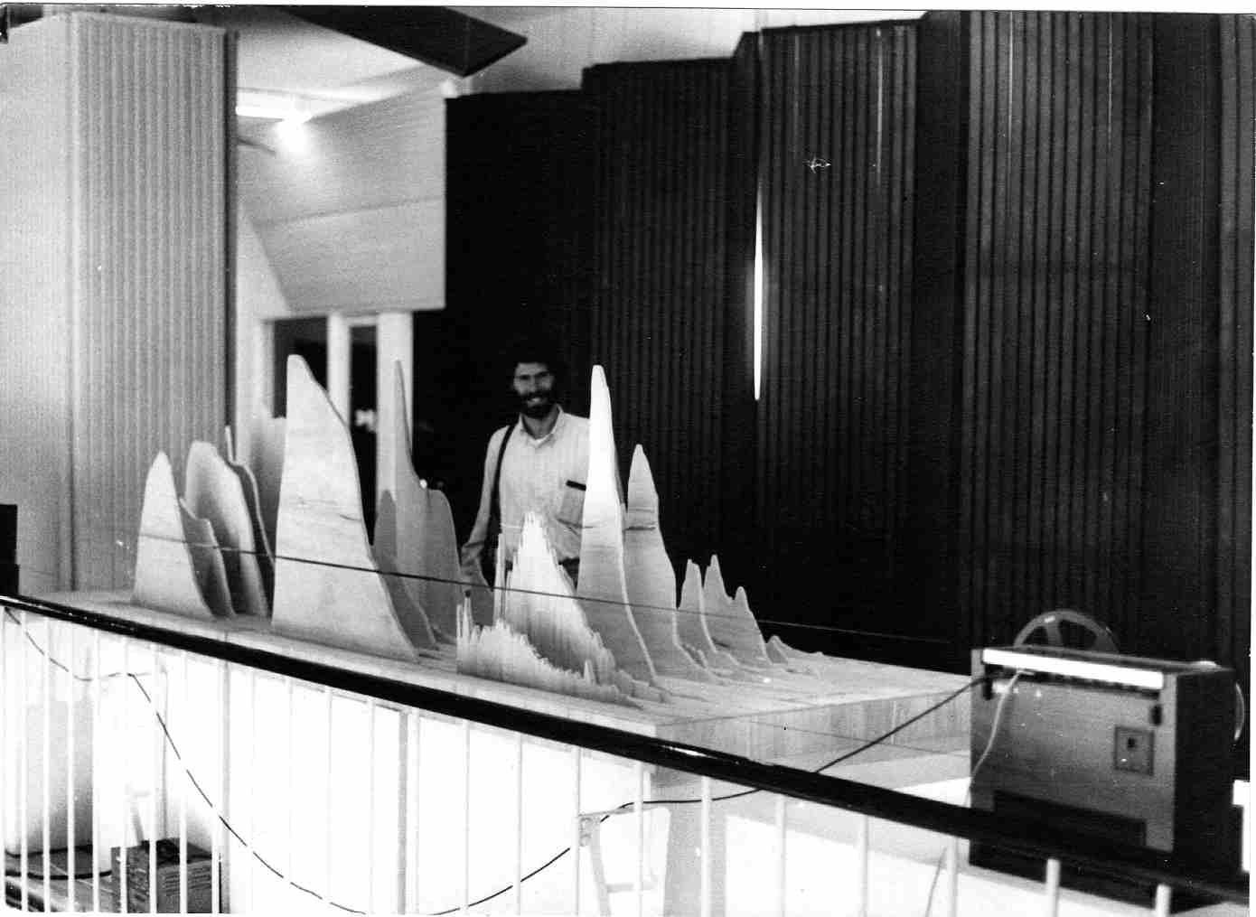 1982 - LA BIENNALE DI VENEZIA - WOODEN MODELS OF SOUND SPECTRA - Exhibition : Ricerca Suono/Immagine La Biennale di Venezia- Settore Cinema