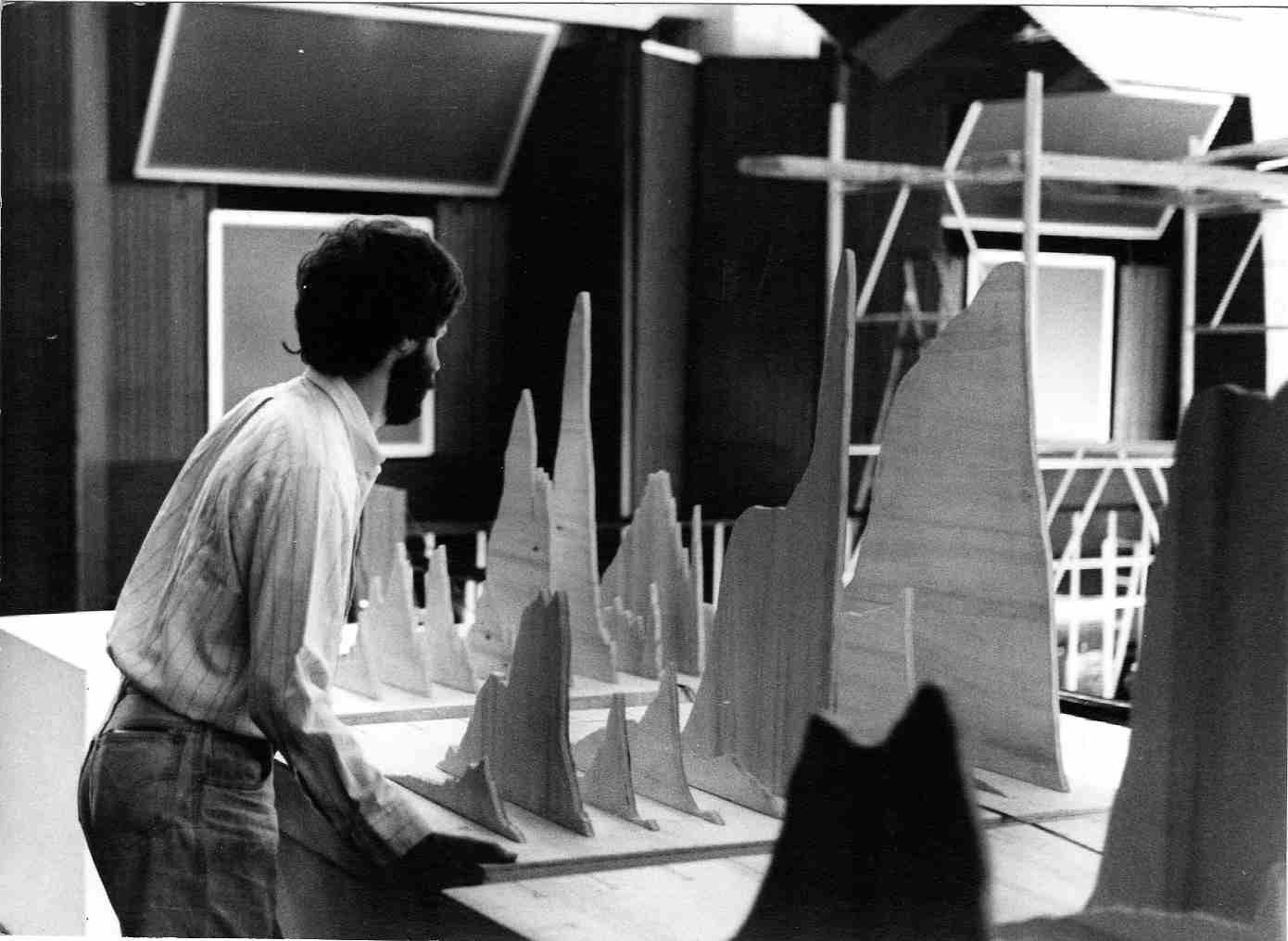 1982 - LA BIENNALE DI VENEZIA - WOODEN MODELS OF SOUND SPECTRA - Exhibition : Ricerca Suono/Immagine La Biennale di Venezia- Settore Cinema 3