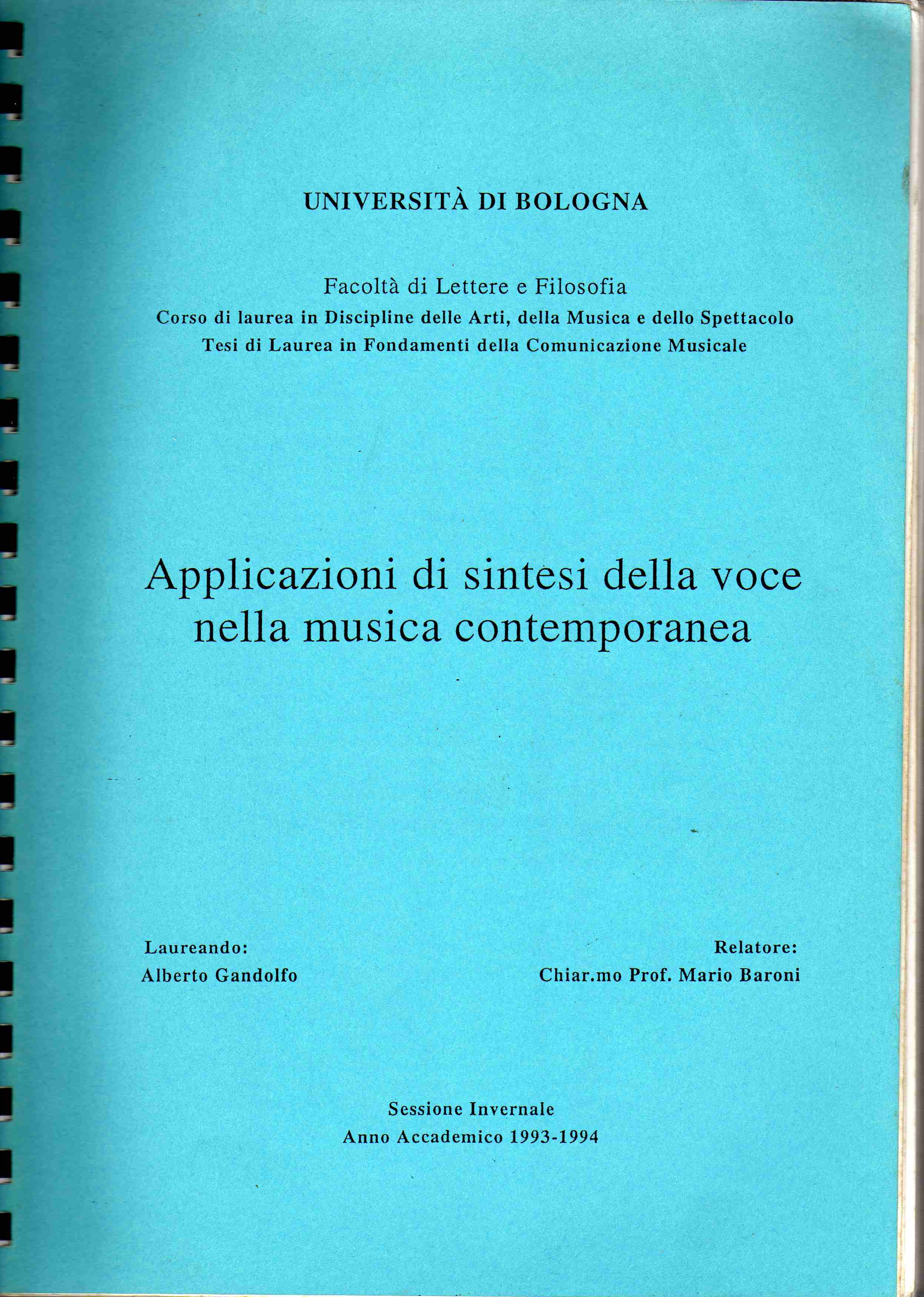 1984-"LA MATERIA É SORDA" R.Doati, G.Patella,D.Torresan composers Commissione RAI Radiotelevisione Italiana 1984 4