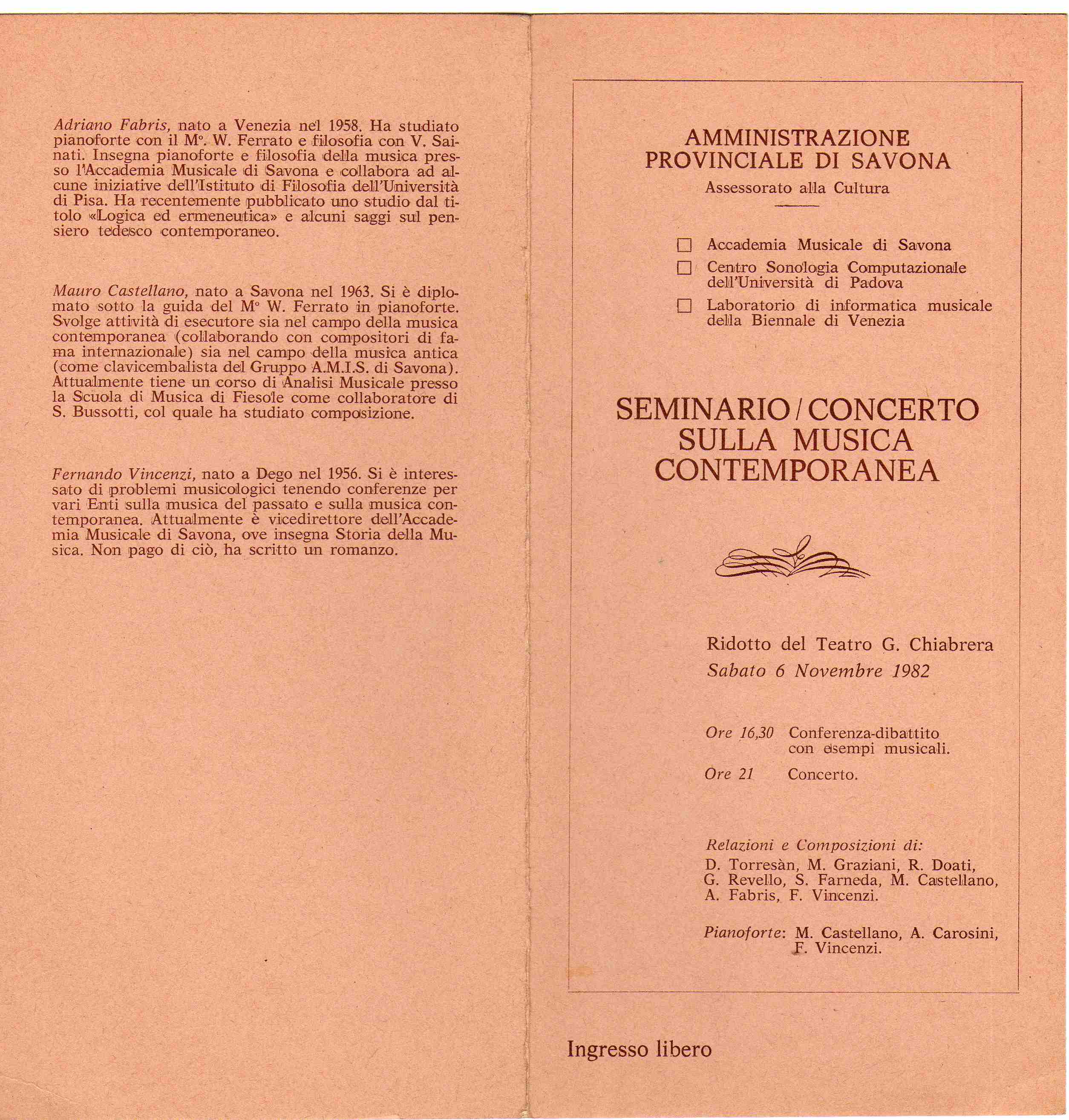 1980 - composizione "CARDO" Computer Music 5
